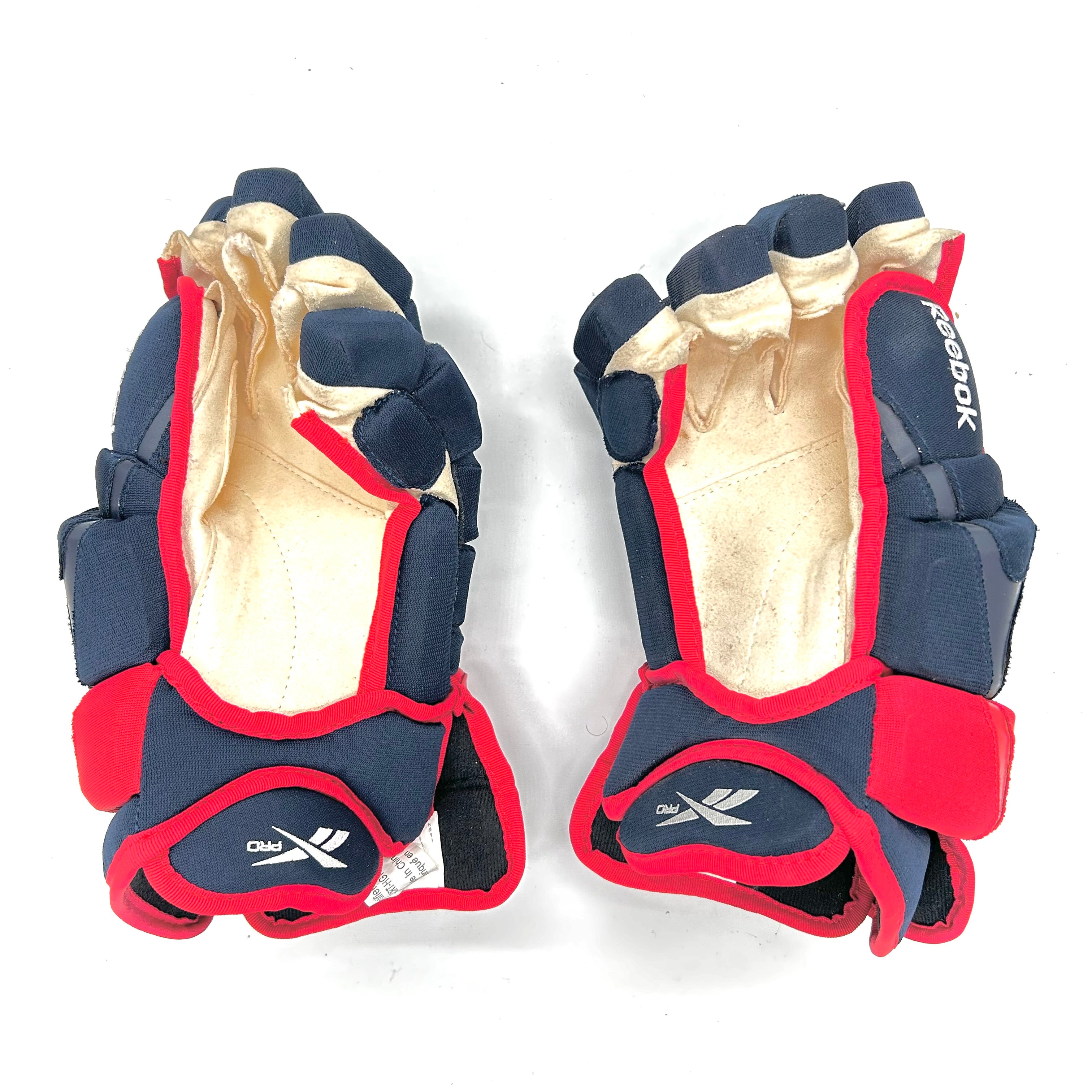 Reebok 10KN - Gants Pro Stock d'occasion (bleu marine/rouge)